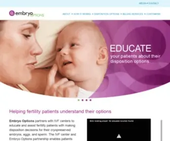 Embryooptions.com(Embryo Options) Screenshot