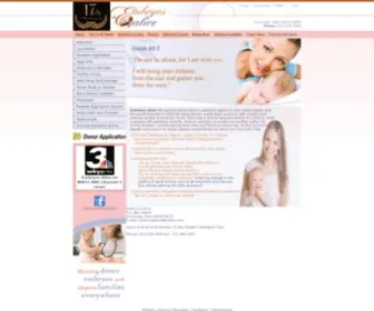 Embryosalive.com(Embryos Alive) Screenshot