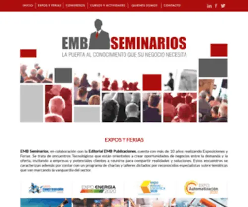 Embseminarios.cl(EMB Seminarios) Screenshot