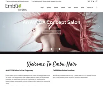Embuhair.com(The Best Hair Salon on the Kingsway) Screenshot