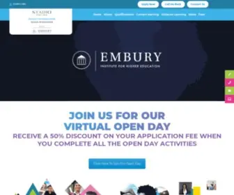 Embury.ac.za(Embury Institute is now STADIO Higher Education) Screenshot