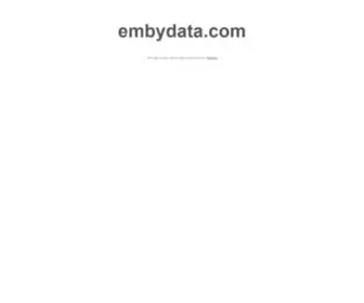 Embydata.com(This is landing page for a domain) Screenshot
