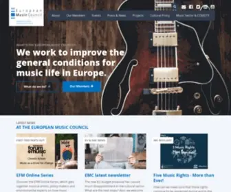 EMC-Imc.org(The European Music Council) Screenshot