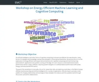 EMC2-AI.org(Workshop on Energy Efficient Machine Learning and Cognitive Computing) Screenshot