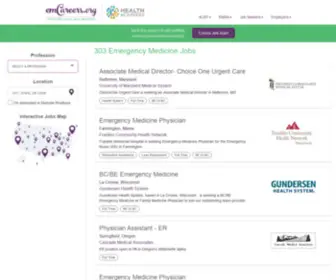 Emcareercentral.com(579 Emergency Medicine Jobs) Screenshot