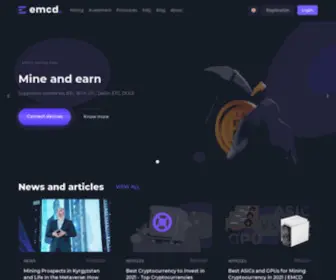 EMCD.io(Official site of the company) Screenshot