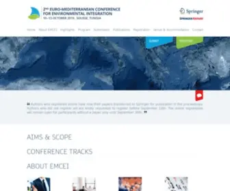 Emcei.net(Euro-Mediterranean Conference for Environmental Integraion) Screenshot
