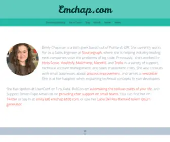 Emchap.com(Emily Chapman) Screenshot