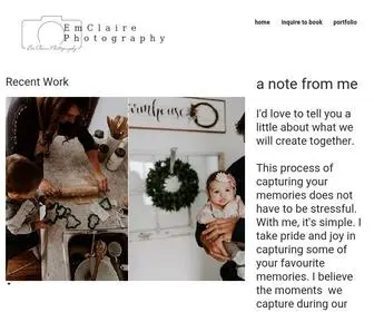 Emclairephotography.ca(EmClaire Photography) Screenshot