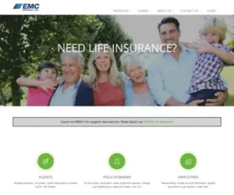 Emcnationallife.com(EMC National Life) Screenshot