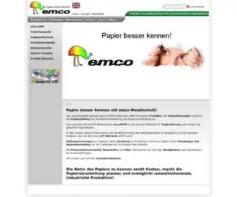 Emco-Leipzig.com(Papier besser kennen) Screenshot