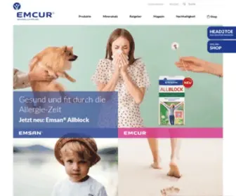 Emcur.de(Entdecken Sie unsere Gesundheitsprodukte für die ganze Familie) Screenshot