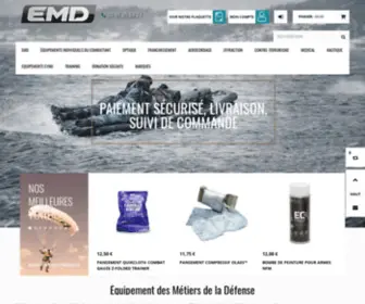 EMD-Pro.com(Vente d'équipements militaires et matériels de défense et sécurité) Screenshot