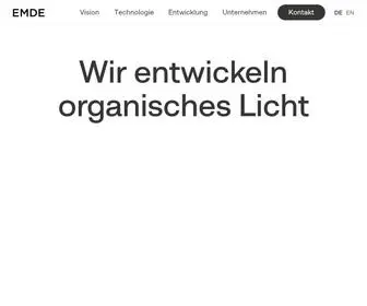 Emdegmbh.com(EMDE development of light GmbH) Screenshot