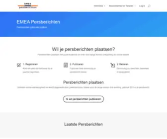 Emea.nl(Persberichten plaatsen) Screenshot