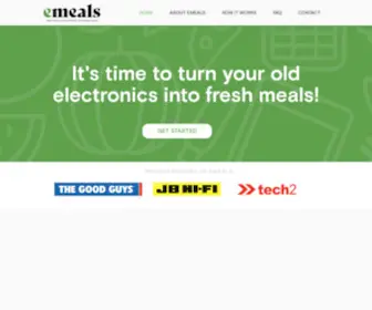 Emeals.io(Turn your old electronics into fresh meals) Screenshot