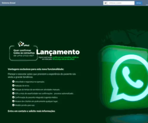 Emedclin.com.br(Datacenter eMed) Screenshot