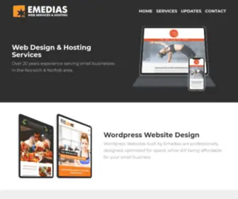 Emedias.co.uk(Web Design & Hosting for Norwich & Norfolk) Screenshot