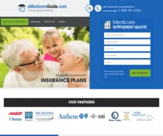 Emedicareguide.com(Medicare Supplemental Insurance Plans) Screenshot