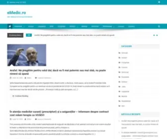 Emedic.ro(Site dedicat informarii medicilor) Screenshot