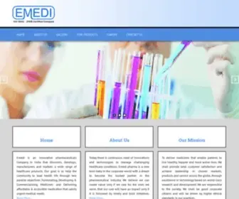 Emedipharma.com(Emedi Pharmaceutical Pvt) Screenshot