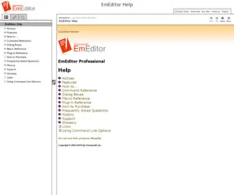 Emeditor.org(EmEditor Help) Screenshot