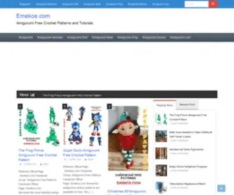 Emekce.com(Amigurumi Free Crochet Patterns and Tutorials) Screenshot