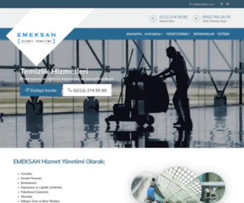 Emeksan.com(Temizlik şirketleri) Screenshot