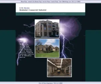 Emelectrictx.com(Residential Commercial Industrial Electrician) Screenshot