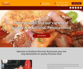 Emelinasrestaurant.com(Best Peruvian cuisine) Screenshot