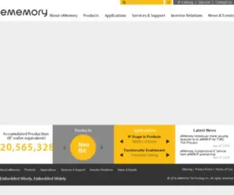 Ememory.com.tw(Ememory is a leading pure) Screenshot