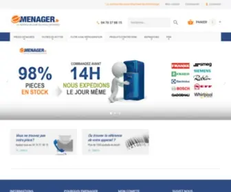 Emenager.fr(Centrale de pièces détachées pour l'électroménager) Screenshot