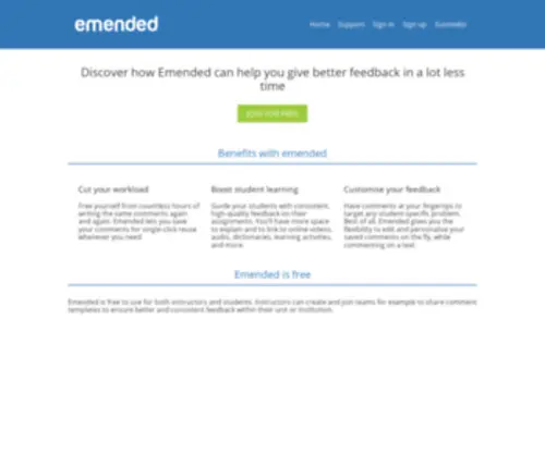 Emended.com(Emended) Screenshot