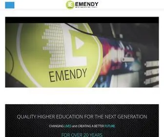 Emendy.co.za(EMENDY Multimedia Institute and College) Screenshot