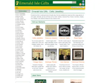 Emerald-Isle-Gifts.com(Online Irish gifts shop. We Ship worldwide. Huge selection of Irish quality gift and craft items) Screenshot