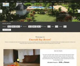 Emeraldbay.co.tz(Emerald Bay Resort) Screenshot