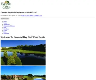 Emeraldbaygolfclub.com(Emerald Bay Golf Club Destin) Screenshot