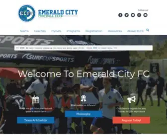 Emeraldcityfc.org(Seattle's Premier Soccer Club Since 1979) Screenshot