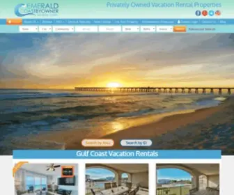 Emeraldcoastbyowner.com(Gulf Coast Vacation Rentals by Owner at Emerald Coast By Owner) Screenshot