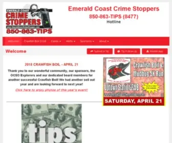 Emeraldcoastcrimestoppers.com(Emerald Coast Crime Stoppers) Screenshot