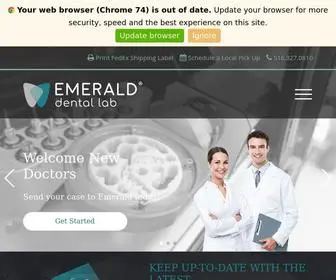 Emeralddentallab.com(Your Full) Screenshot