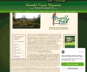 Emeraldforestproperties.com(Costa Rica Real Estate) Screenshot