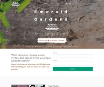 Emeraldgardens.farm(Colorado Microgreens Delivery. Emerald Gardens Microgreens) Screenshot