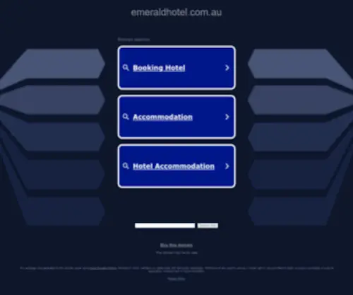 Emeraldhotel.com.au(Emeraldhotel) Screenshot