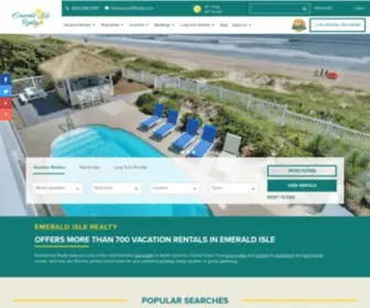 Emeraldislerealty.com(Emerald Isle Vacation Rentals & Real Estate) Screenshot