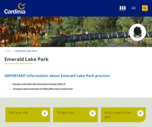 Emeraldlakepark.com.au(Emerald Lake Park) Screenshot