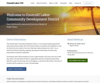 EmeraldlakesCDd.com(The Emerald Lakes Community Development District) Screenshot