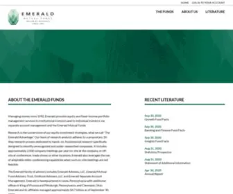 Emeraldmutualfunds.com(Emerald Mutual Funds) Screenshot