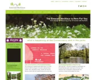 Emeraldnecklace.org(The Emerald Necklace Conservancy) Screenshot