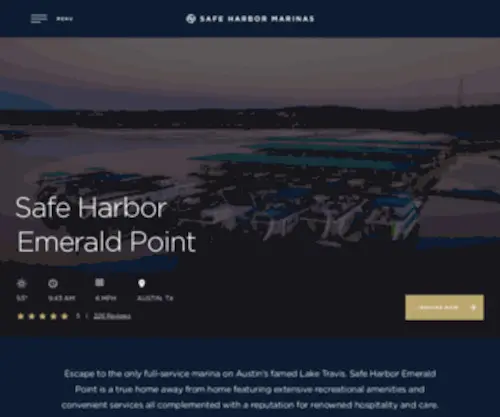 Emeraldpointmarina.com(Safe Harbor Emerald Point) Screenshot
